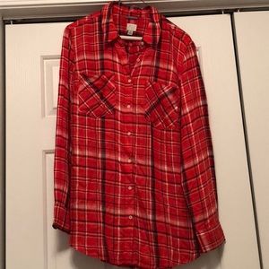Red plaid shirt
